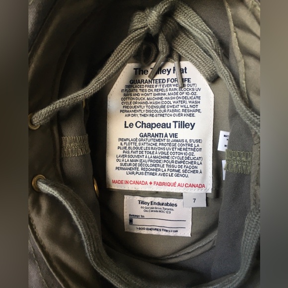 Tilley Hat Endurables Olive 7 Sun Deck Brim Iconic Bucket Outdoor Hiking Fishing - Picture 3 of 5